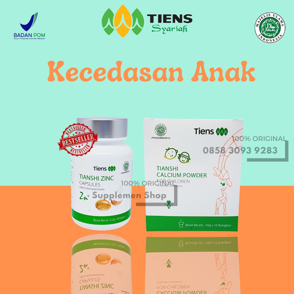 Susu Peninggi Badan Ampuh / Suplemen Peninggi Badan / Zinc Tiens Ori / Nutrisi Anak
