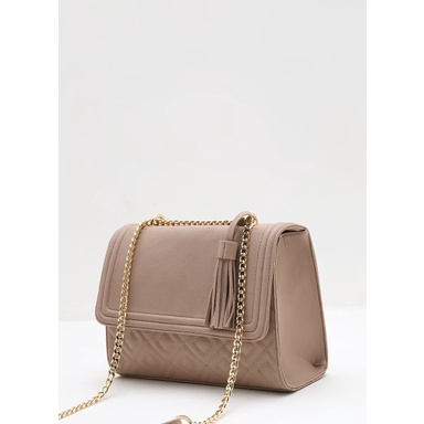 Sophie Tammie Quilted Shoulder Bag Dusty Pink