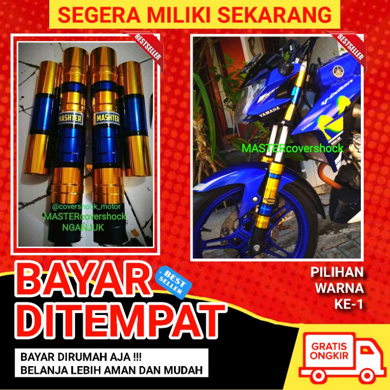 Master Cover Shock Sok Skok Depan Vixion Cb150r Verza Satria Fu Scorpio Fi Facelift Z Old New