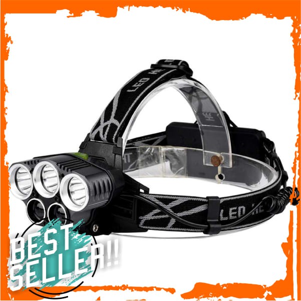 TaffLED Headlamp CreeXM-L 3T6 + 2XPE 10000 Lumens - BL229