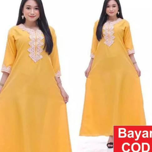 ✤ Dress Arab Terbaru Panjang Lengan Pendek Busui Daster Muslimah Hyget Super Dress Arab ✫