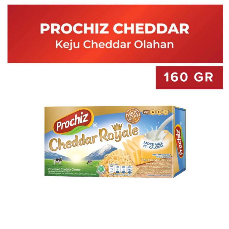 

Keju Prochiz Cheddar Royale 160 gr