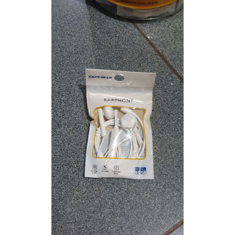 Earphone Oase E-G1 ORIGINAL READY STOCK