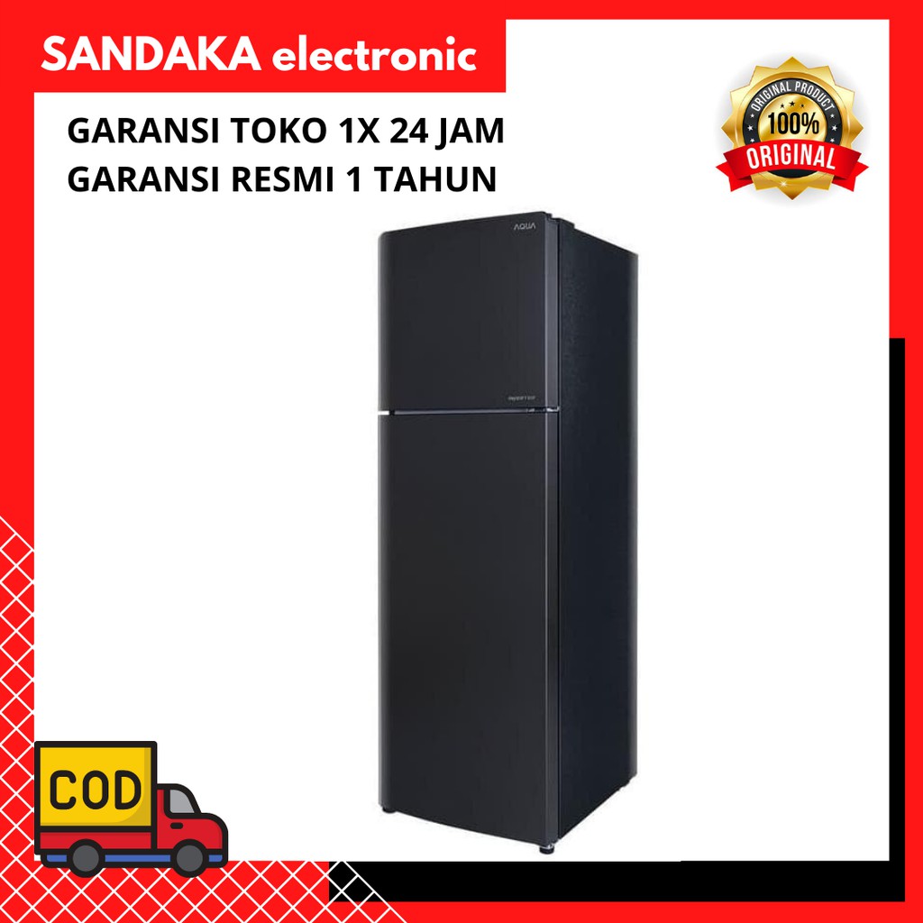 Kulkas 2 Pintu AQUA AQR 305IM/ AQR-305IM/ AQR 305 230 LITER DS (HITAM)