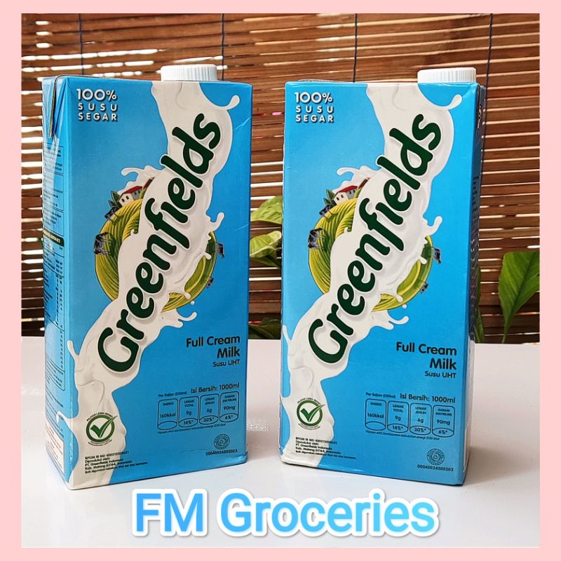 Susu Greenfields Full Cream 1 Liter