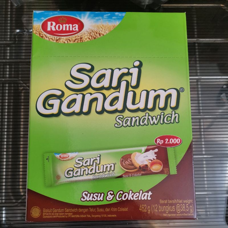 

Roma Gandum Sandwich Coklat