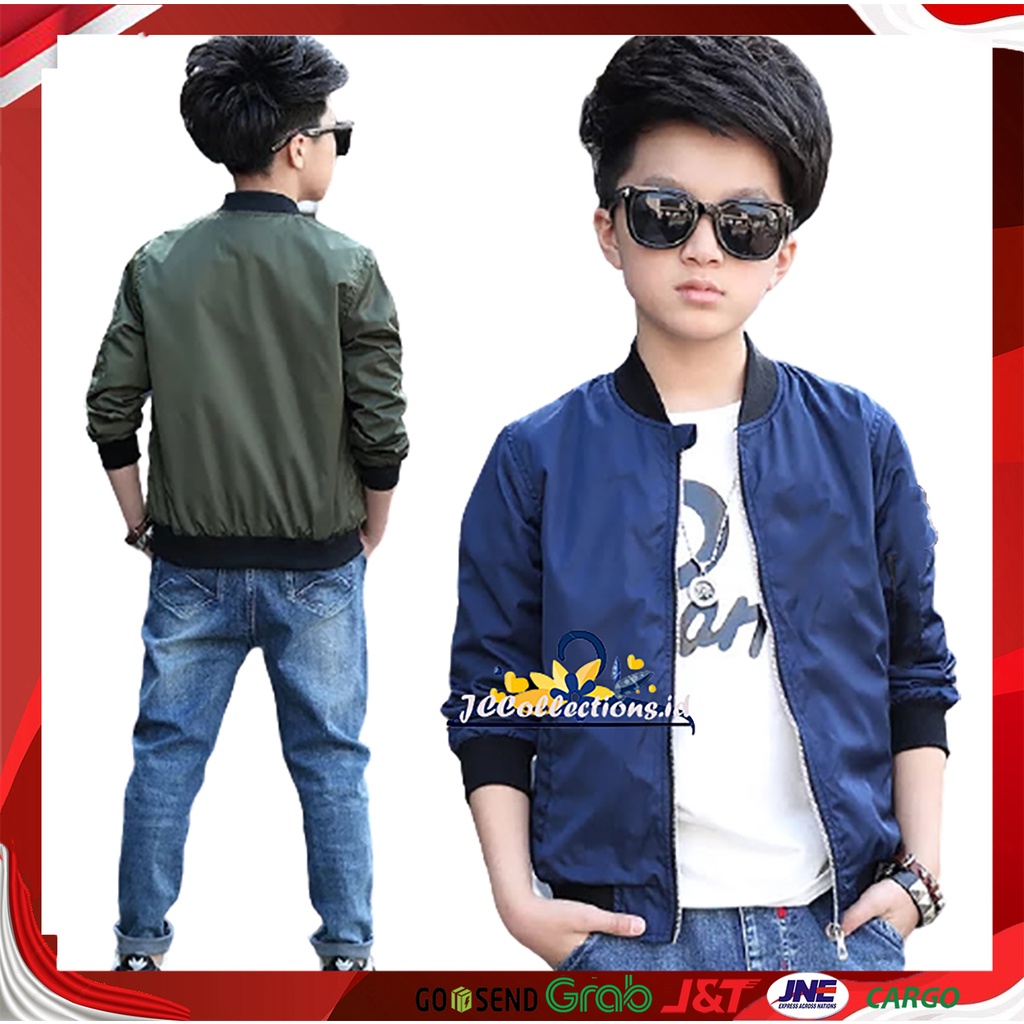 Jaket Bomber Anak Cowok Remaja Teens Umur 10 Tahun - 17 Tahun - JCCollections