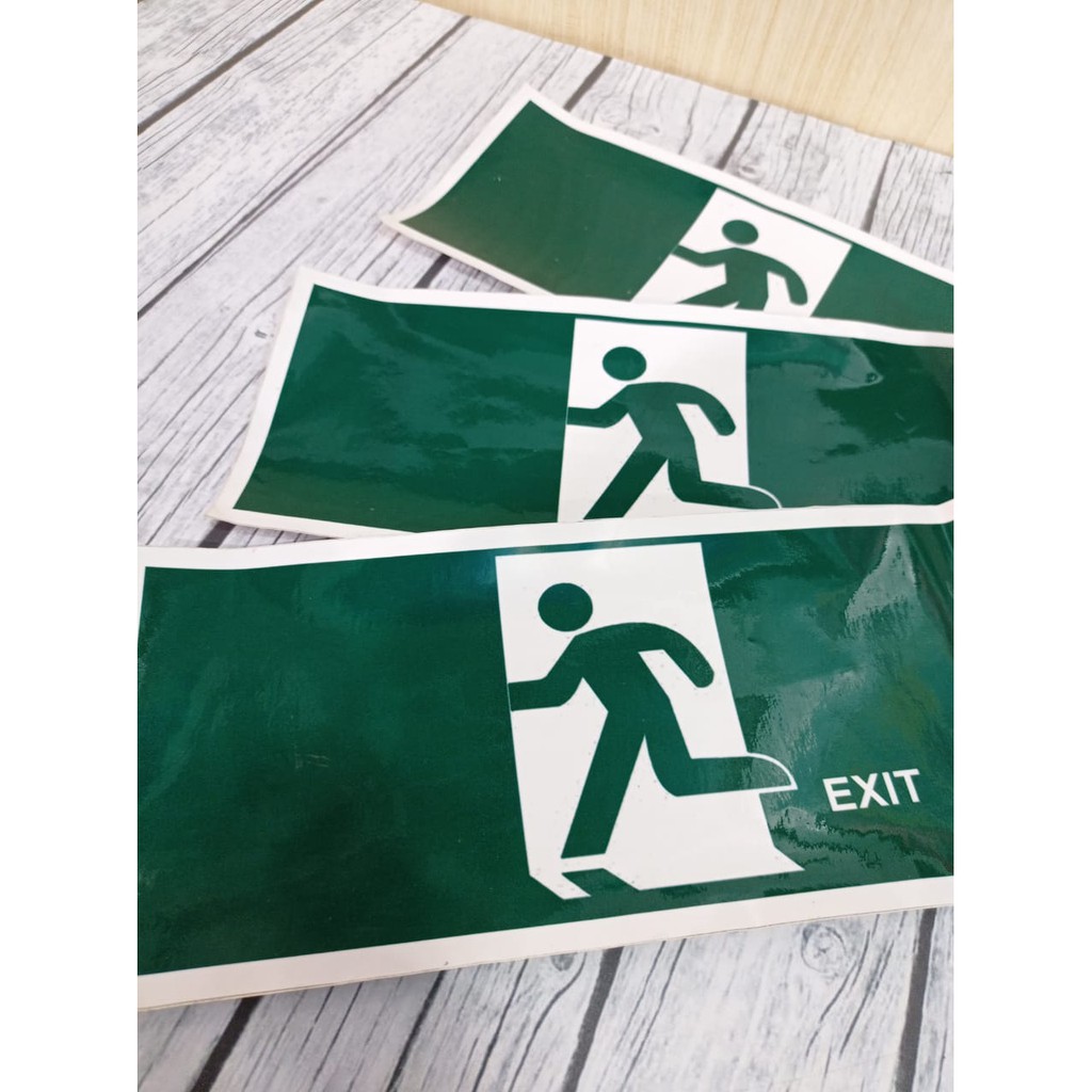 

Sticker Jalur Keluar / Exit Sticker Vynil Cetak Print Surabaya
