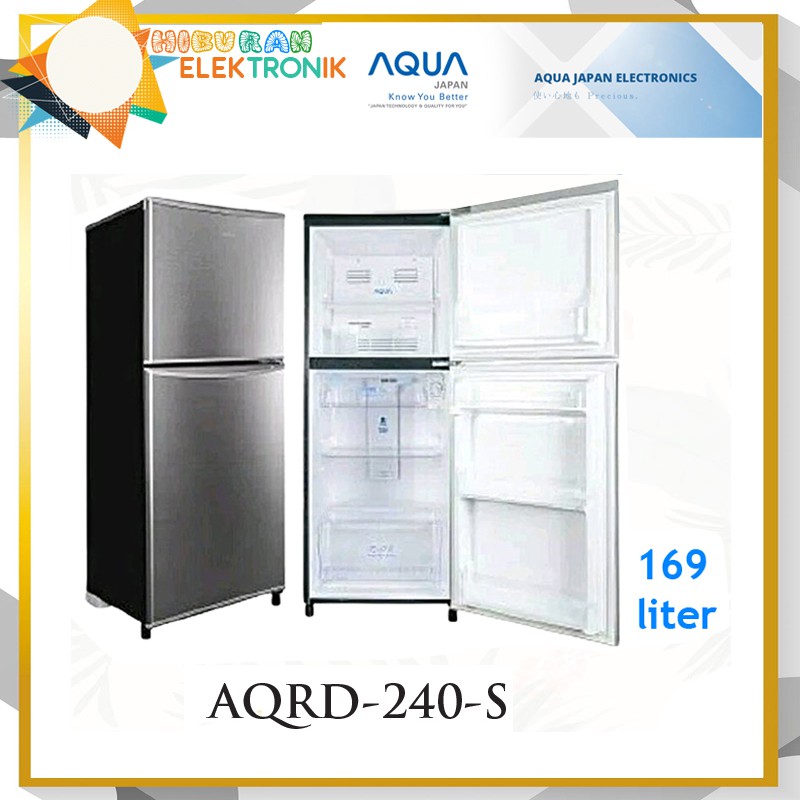 KULKAS 2 PINTU AQUA JAPAN AQR-D240
