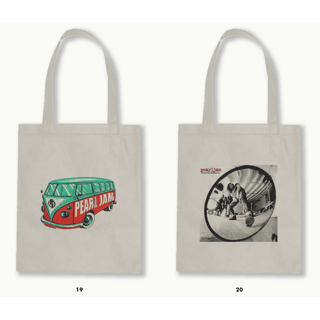 TOTE BAG BLACU - PEARL JAM/GRUNGE .01