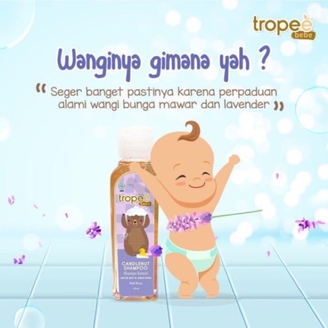 Tropee Bebe Candlenut Oil &amp; Shampoo - Shampo dan Minyak Kemiri 100ml