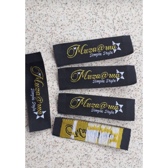 

TERMURAH LABEL BAJU / LABEL BORDIR / LABEL WOVEN DAMASK / LABEL DISTRO / LABEL HIJAB / LABEL KAOS