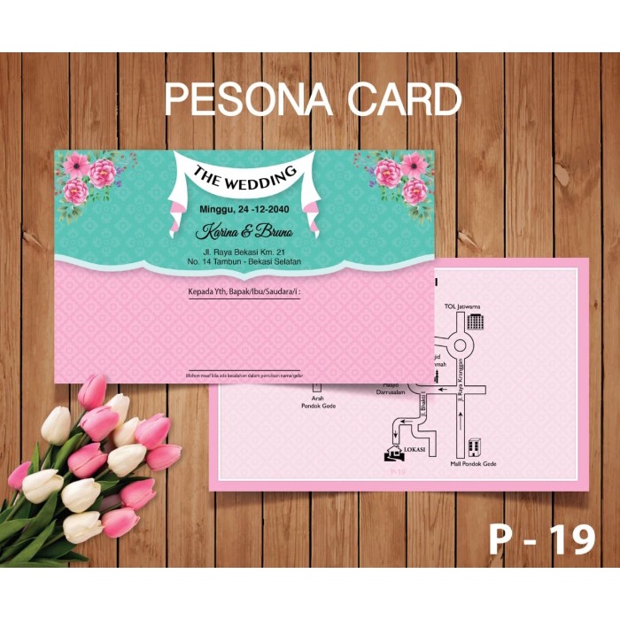 Blangko Kartu Undangan Pernikahan Pesona 19 Harga Termurah Gratis File Setting Isi 100