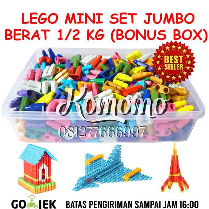 Mainan Edukasi LEGO Mini Set  Jumbo| Mainan Jadul