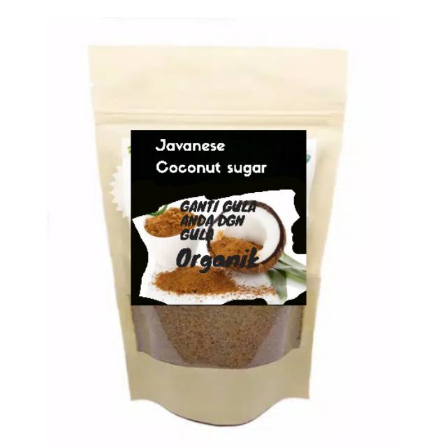 

Brown Sugar Javanese, gula merah organik, gula merah bubuk asli indonesia,organik coconut sugar 250gram ini