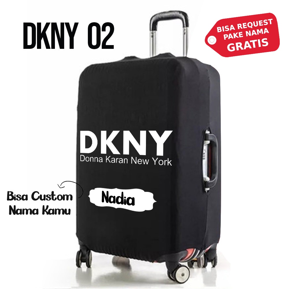 Sarung Pelindung Koper Motif Elastis Cover Stretch Elastic Donna Karan New York Size Cabin Kabin 20 