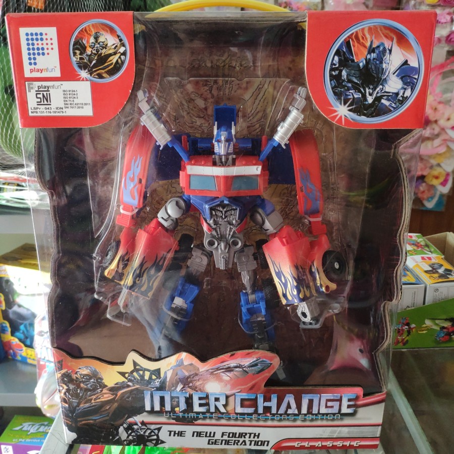 mainan anak robot transformer