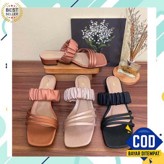 Sendal Heels Ibu2 Kondangan Sandal Hils Ibu Ibu Murah Terbaru Kekinian Sepatu Heels Wanita Felin