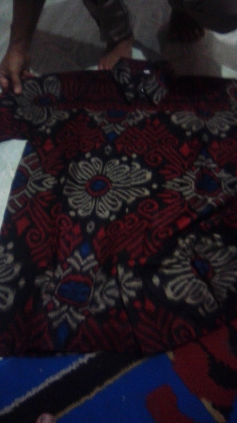 Kgk Kemeja Batik Slimfit Lengan Panjang Songket Baju Cowok Kerja