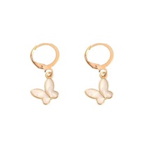 LRC Anting Tusuk Fashion Dripping Butterfly Alloy Earrings K37024