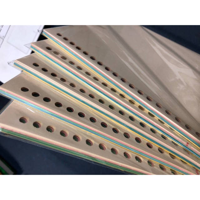 Kertas binder loose leaf warna rainbow  polos garis grid dot 80gsm A5 20rings