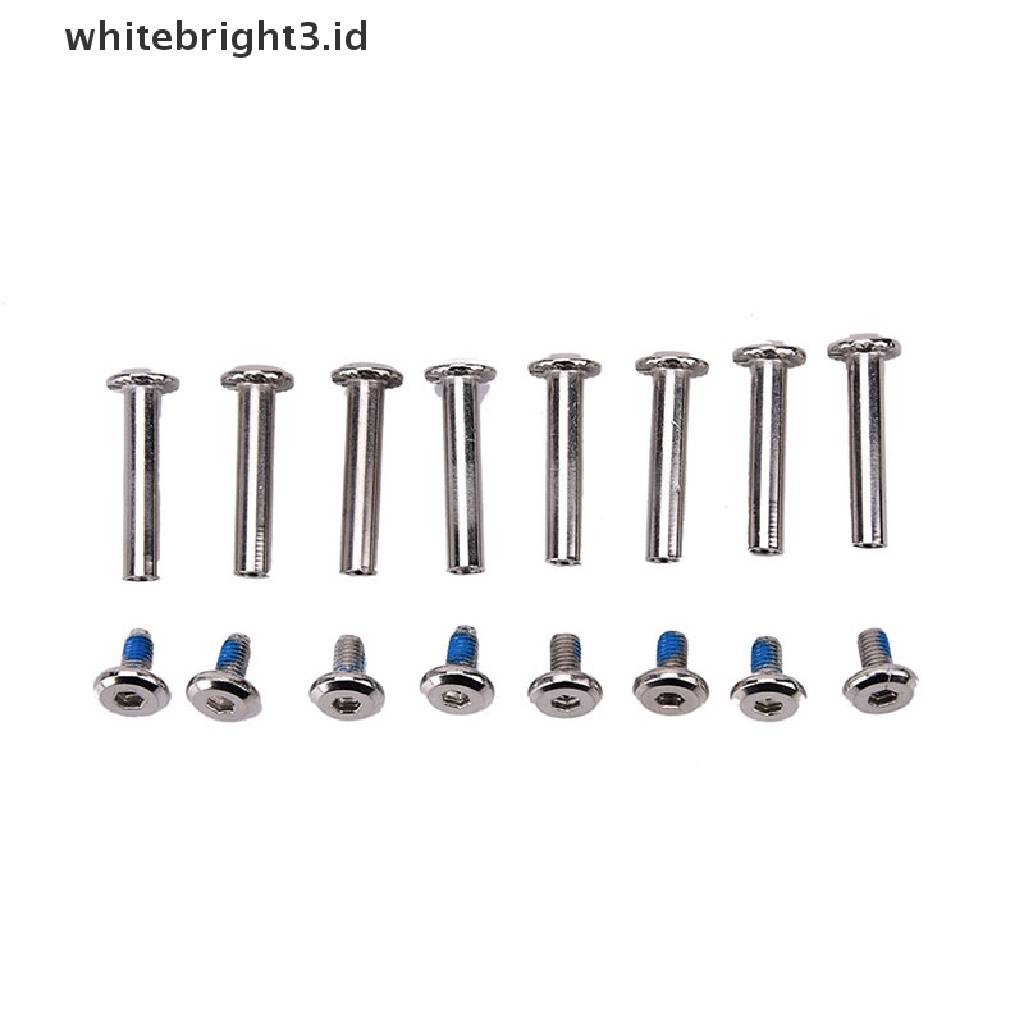 (whitebright3.id) 8pcs / set Sekrup / Baut / axles Blade Untuk Sepatu Roda inline skate