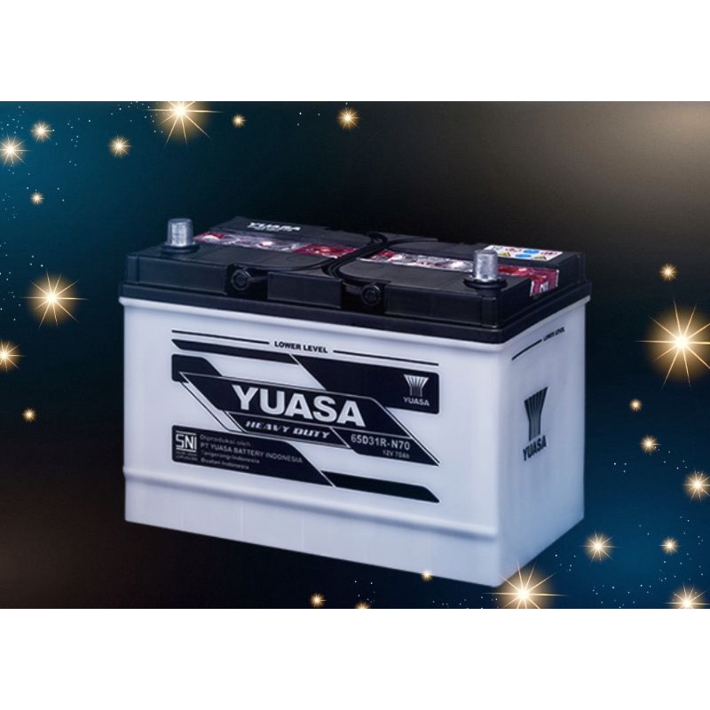Aki Yuasa Heavy Duty N70 /aki alat berat