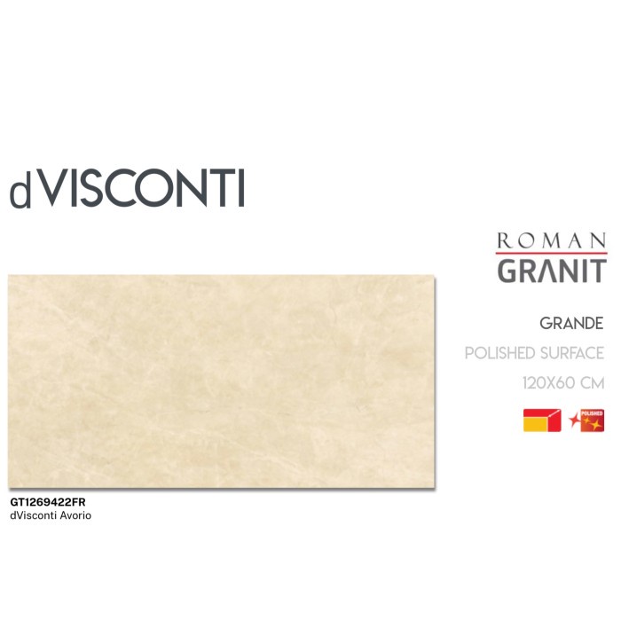 Roman Granit Grande 60x120 dVisconti Avorio