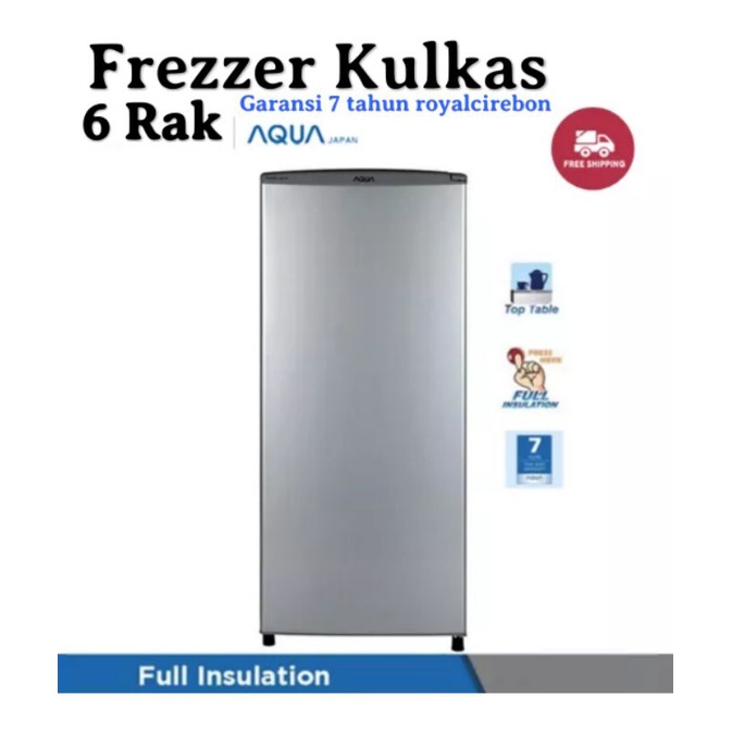 Freezer 6 Rak AQUA AQF-S6(S) - Freezer kulkas 6rak - kotacirebon