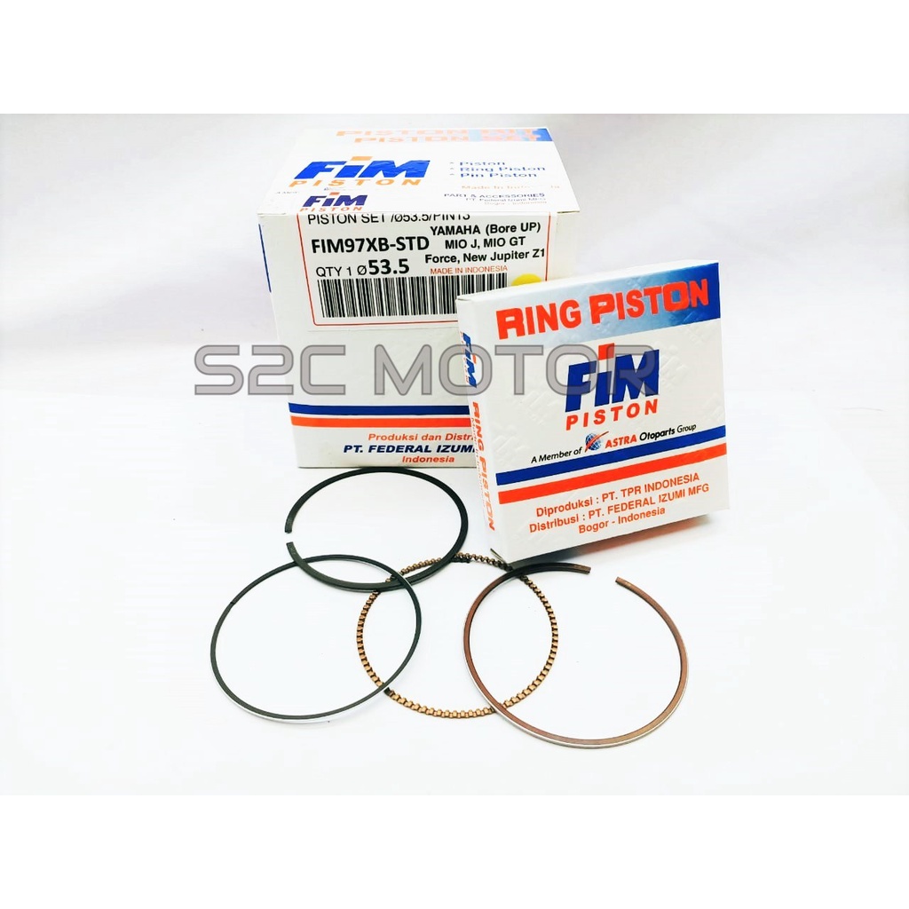 PISTON KIT MIO J XB FIM97XB FIM 97 XB FIM97 XB PIN 13 53.5 SAMPAI 55.5-2