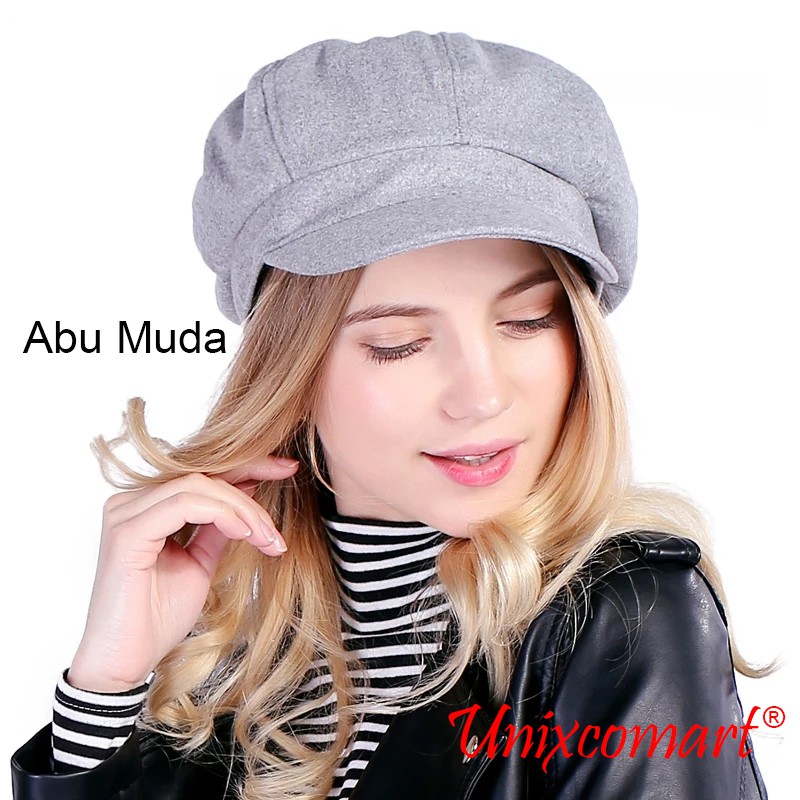 Topi Baret Dewasa Newsboy Topi Pet Cap Hat Fahion Casual Gaya Korea