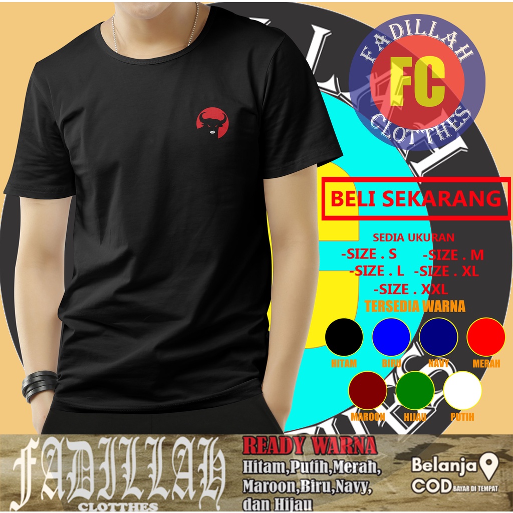 Kaos PDIP Partai Demokrasi Indonesia Perjuangan Logo Baju Distro