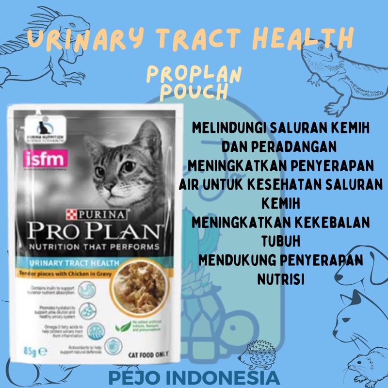 Proplan Urinary Tract Health Wet Food Pouch 85g Makanan Basah Masalah Saluran Kemih