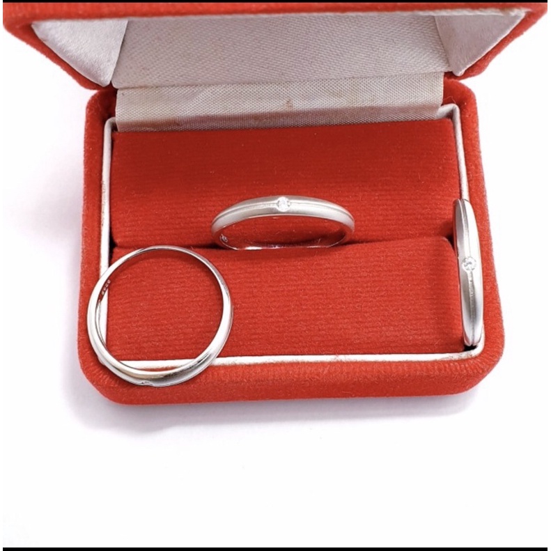 Cincin perak 925 lapis emas putih cincin simple perak 925 cincin cewek