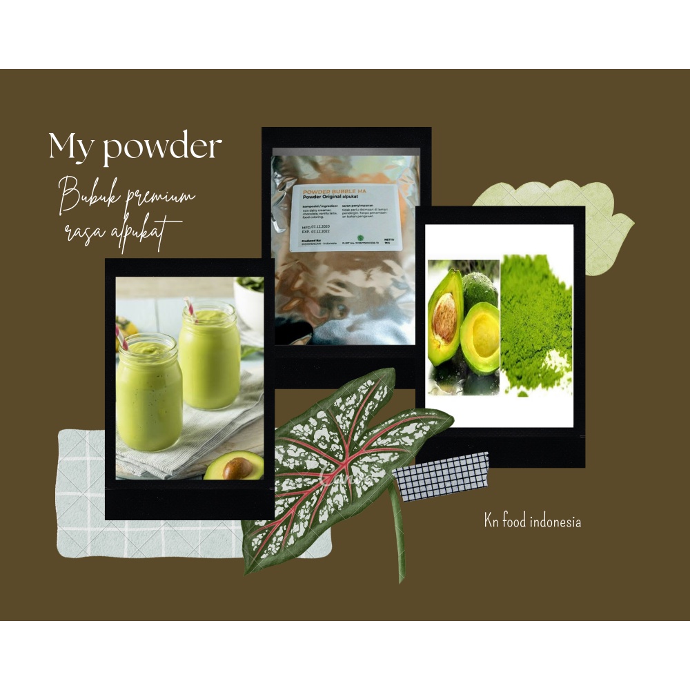 

Premium Powder Rasa Alpukat- kemasan 1 Kg .