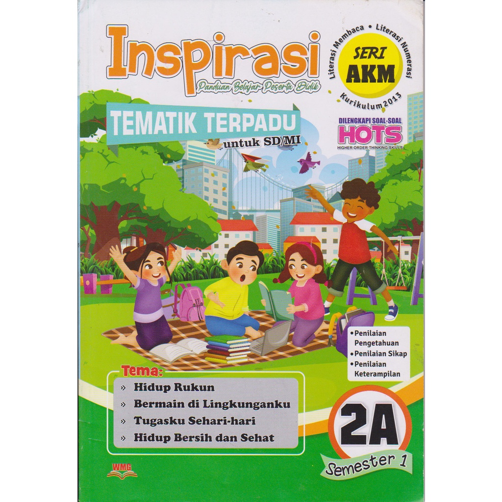 Inspirasi TEMATIK TERPADU UNTUK SD/MI KELAS 1,2,3,4,5, dan 6 Semester 1 dan 2 Dilengkapi soal-soal HOTS-KELAS 2 Semester 1