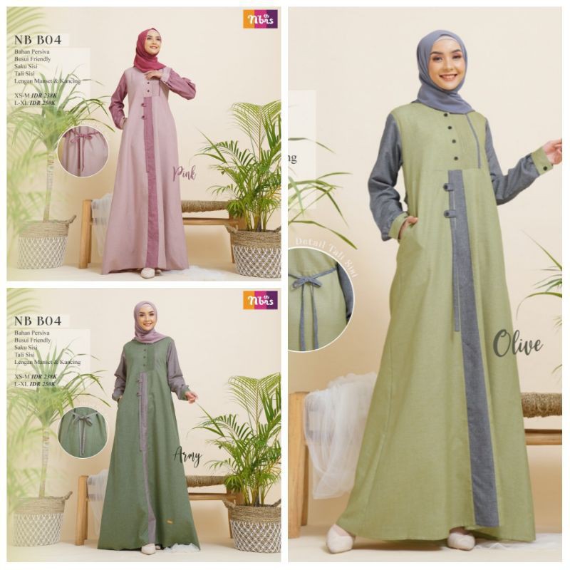 GAMIS NIBRAS NB B04 / GAMIS DEWASA TERBARU / NEW GAMIS NIBRAS