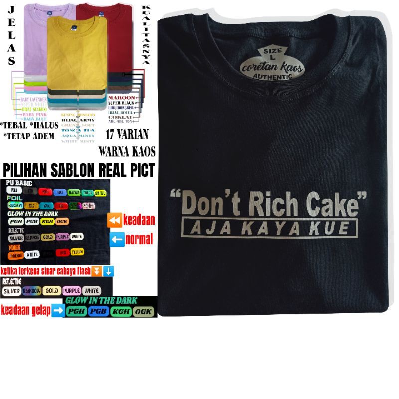 Reflective Real Pict +Vidio Bisa Costum Kata Baju Kaos Tulisan Bahasa