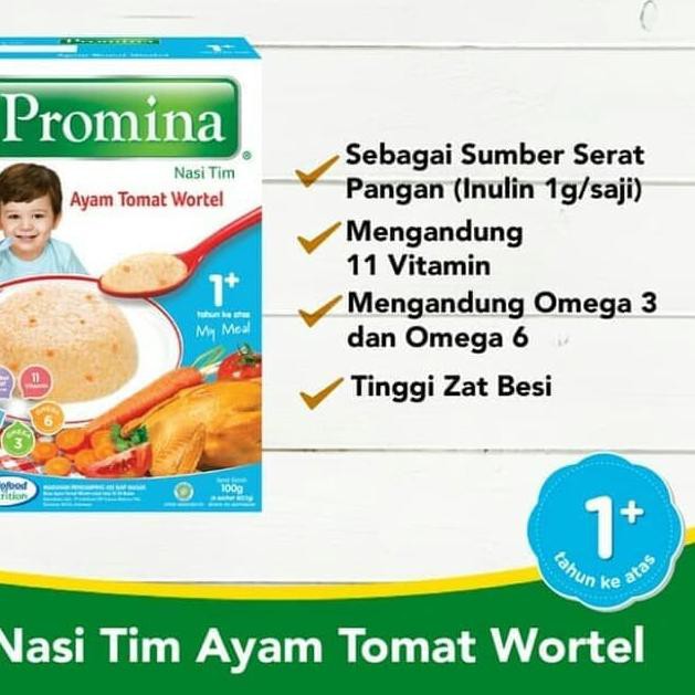 

pqd.>561VR Promina Nasi Tim Ayam Tomat Wortel 100g - NASI TIM