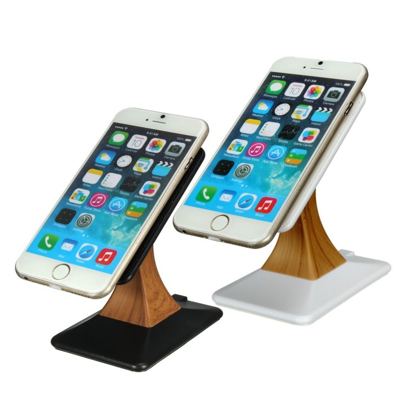 Phone Holder / Stand Holder Handphone Universal / Dudukan HP – Kayu