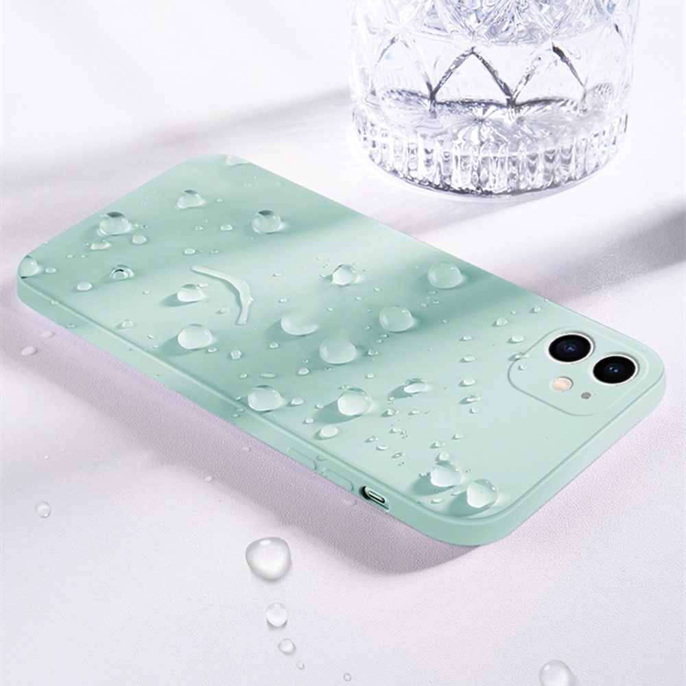 Case Untuk iPhone 14Pro Max13 12 11 Pro Max 7Plus 8plus 6 6s Plus7 +8+XR Xs Max Square Soft Silicone Case