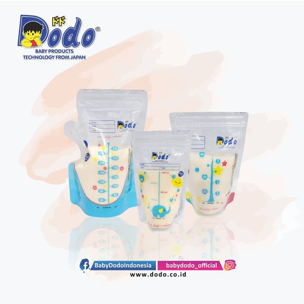 Dodo Breastmilk Storage Bag/Kantong Asi 150ml Isi 30pcs