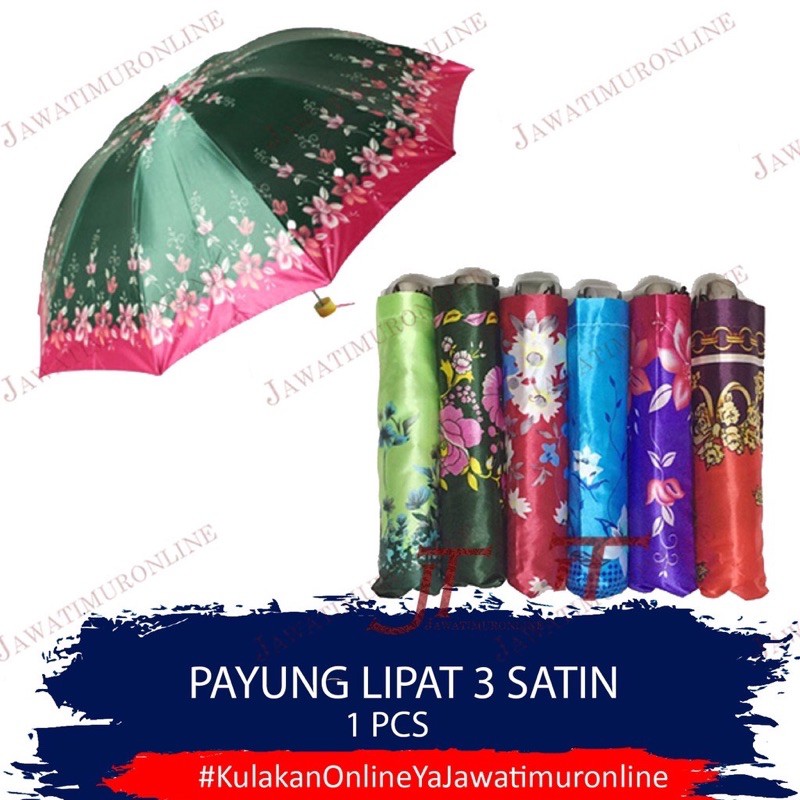 Payung Lipat 3 Satin Payung Lipat Mini