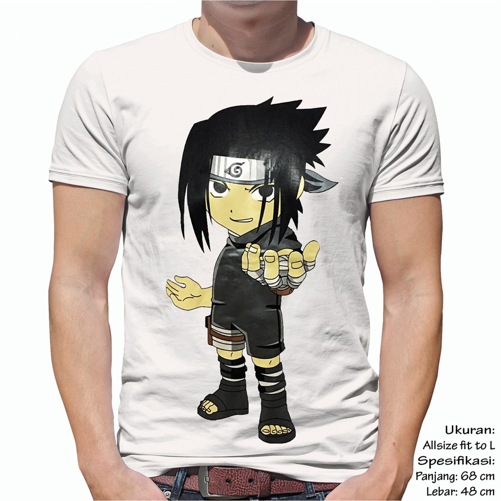 Kaos Polo Sasuke Uchiha Naruto Shippuden Shopee Indonesia