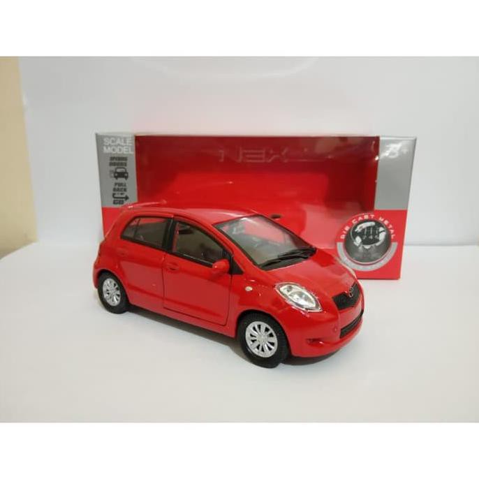 Diecast Toyota Yaris Merah Miniatur Mobil Welly Nex Skala 36 Murah - Termurah 