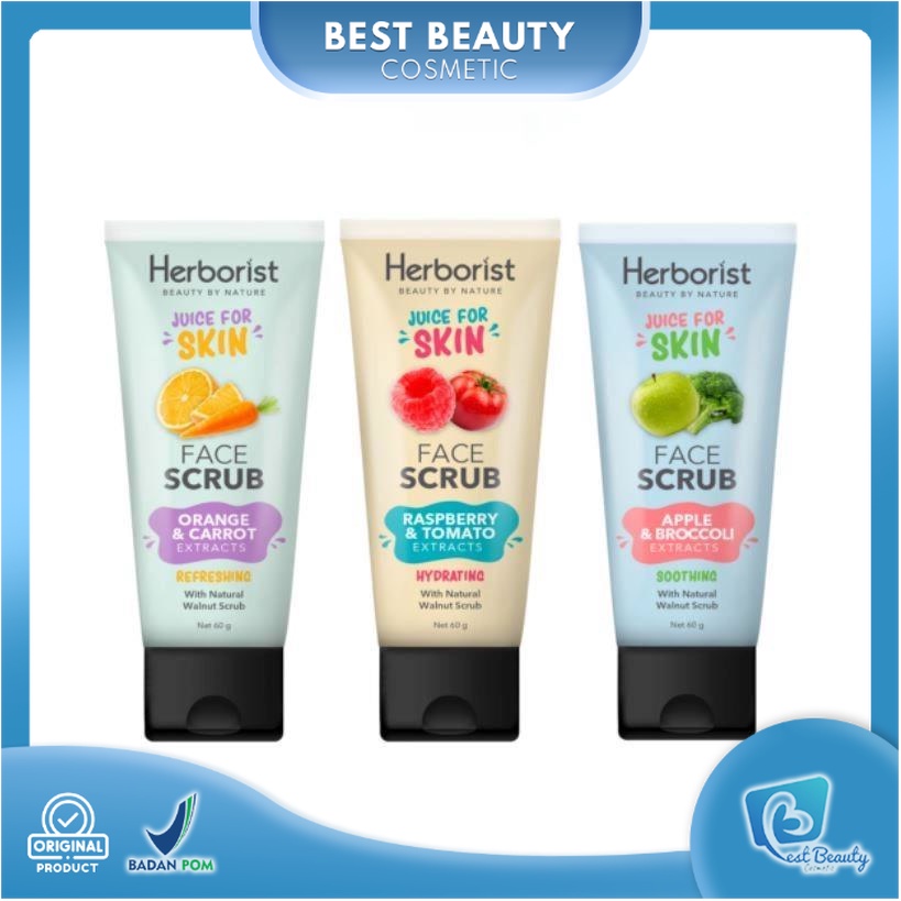 ★ BB ★ Herborist Juice For Skin Face Scrub 60gr - Scrub Wajah