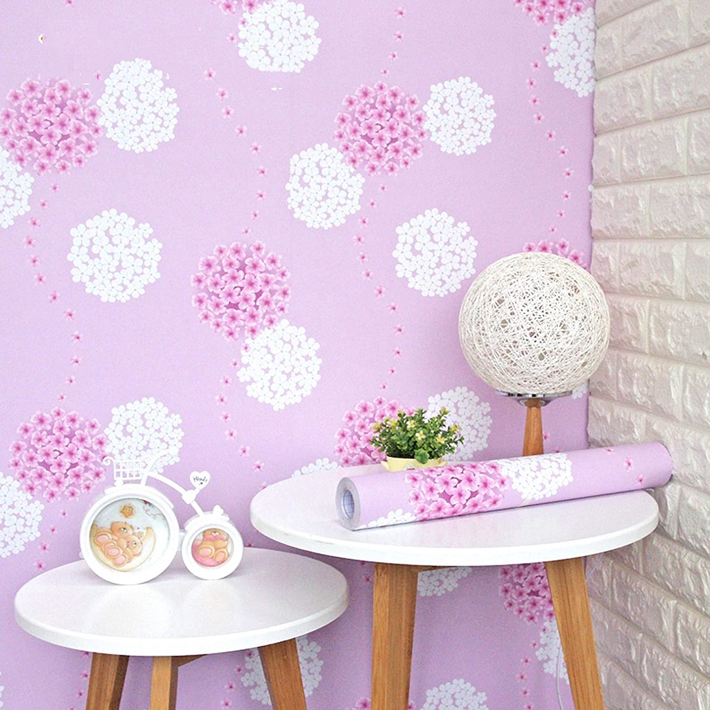 Wallpaper Sticker Dinding Motif Dandelion Panjang 10Meter x Lebar 45cm