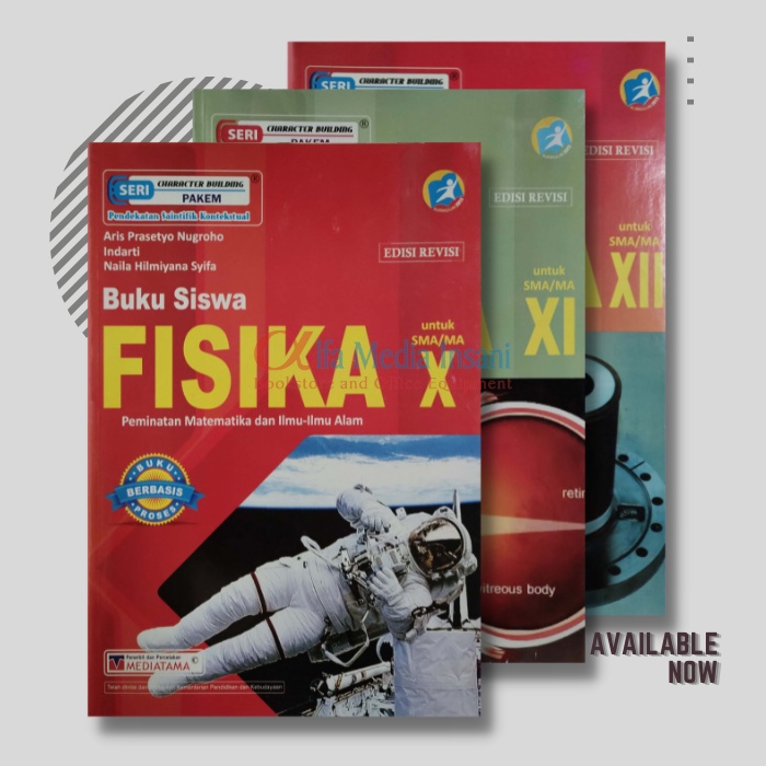 Buku Peminatan Siswa Fisika Kelas 10, 11, 12 Mediatama