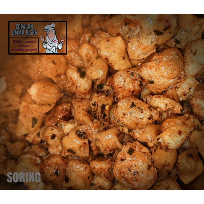 

KERIPIK SORING (SIOMAY KERING) GURIHH RENYAAH PLUS AROMA DAUN JERUK