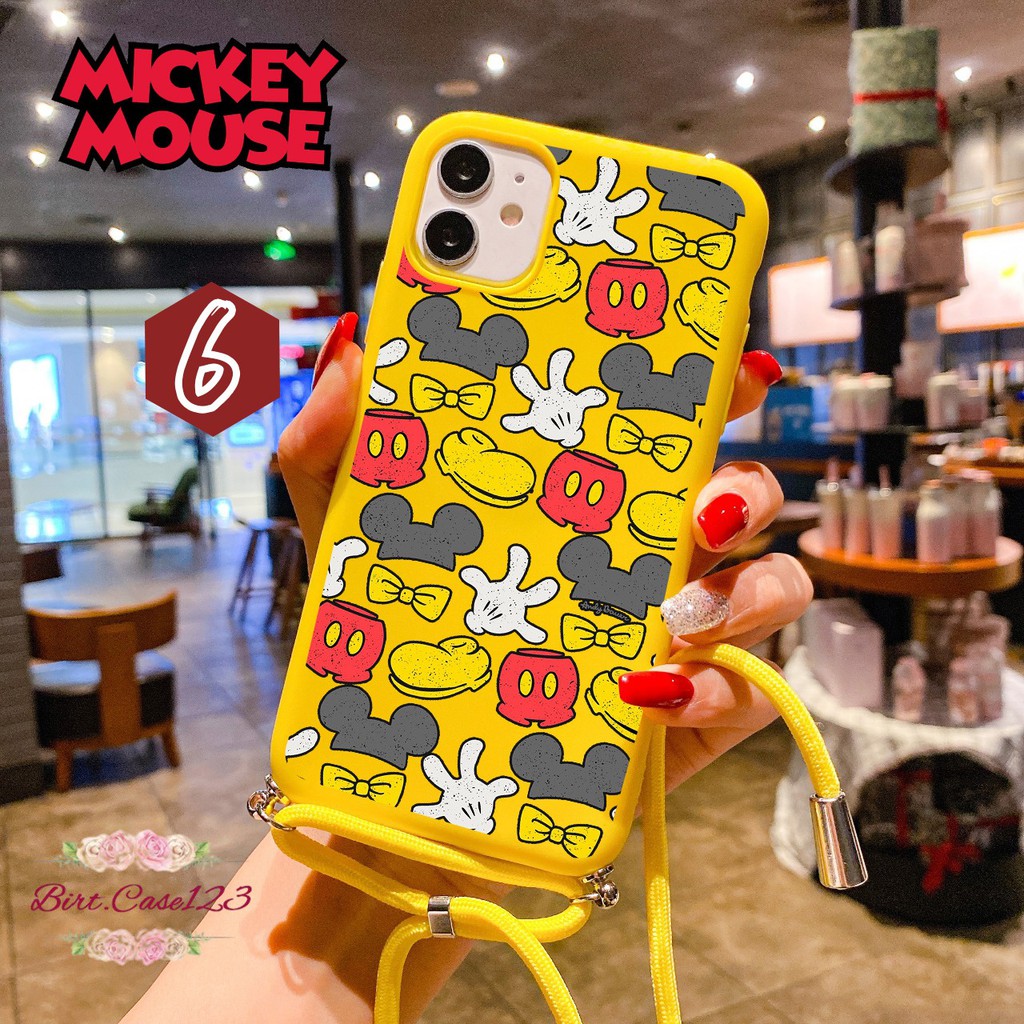 Softcase Slingcase Tali Lanyard Candy MICKEY MOUSE Oppo F1s A59 A33 A53 A5 A9 2020 A31 A8 BC3476